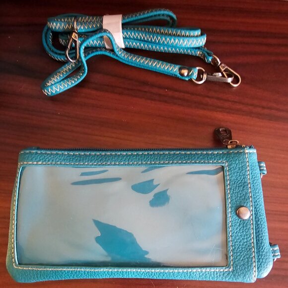 American Bling turquoise with matching wallet/crossbody - Picture 9 of 10